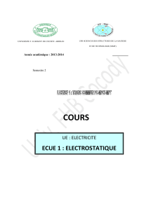 L1 TC Electrostatique Cours