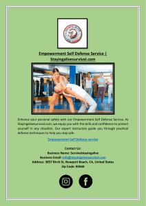 Empowerment Self Defense Service