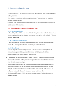 Structure cyclique des oses