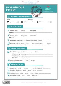 a1-a2 fiche médicale à remplirⒸles fées du fle