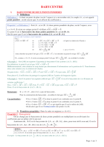 cours Barycentre 2nd