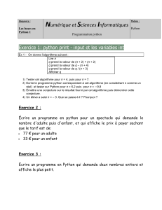 exercice python