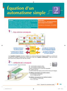 2 Equation d'un autom simple