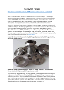 TCO Tengizchevroil approved flanges in Oman