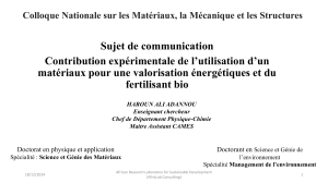 Communication Materiaux Biogaz