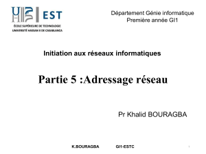 Partie 5 - Adressage réseau