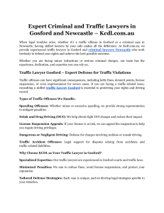 Expert Criminal and Traffic Lawyers in Gosford and Newcastle – Kcdl