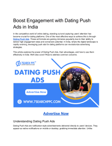 Boost Engagement with Dating Push Ads in India