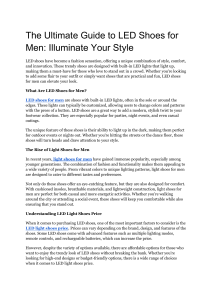 The Ultimate Guide to LED Shoes for Men  Illuminate Your Style