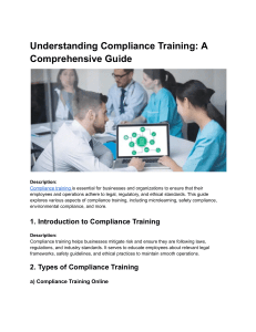 corporate and compliance for employees