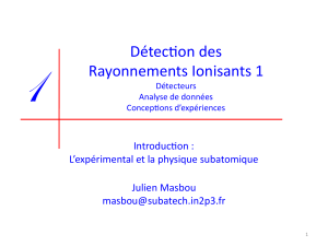 Introduction détection des rayonnements 