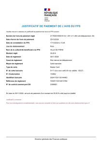 justificatif paiement avis FPS 21750001600019241291411484