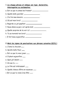 Grammaire type des phrases