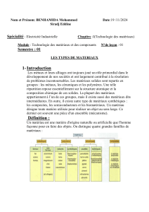 cours materiaux