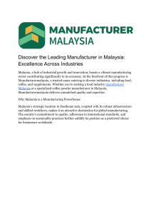 manufacturer malaysia