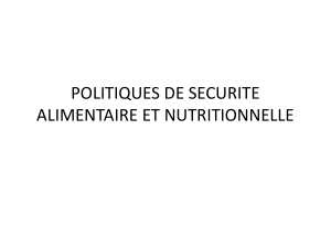 Sécurité Alimentaire