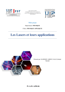 Les lasers et leurs applications (2)