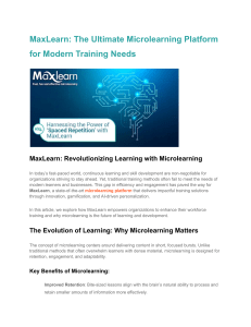 MaxLearn  The Ultimate Microlearning Platform for Modern Training Needs