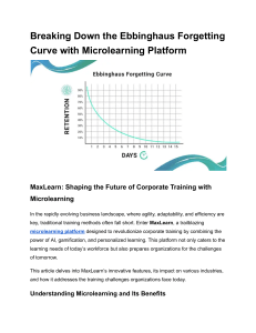 Breaking Down the Ebbinghaus Forgetting Curve with Microlearning Platform