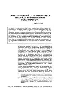 &Icirc;lots de Rationalit&eacute;: L'approche Interdisciplinaire de Fourez