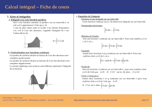 calcul integral fiche cours