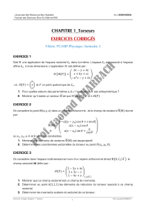 Exercices Corrigés Chapitre 1-Torseurs