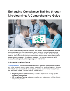 compliance microlearning