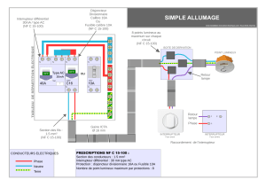 schémas montage simple allumage