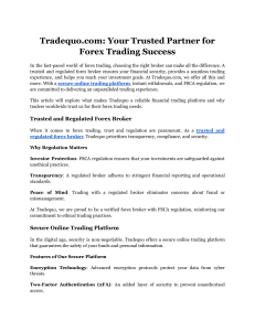 Tradequo.com  Your Trusted Partner for Forex Trading Success