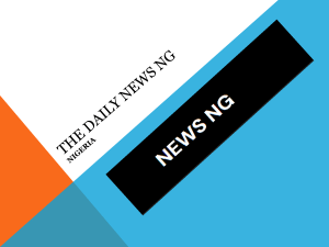 Breaking news in Nigeria