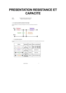 PRESENTATION RESISTANCE ET CAPACITE