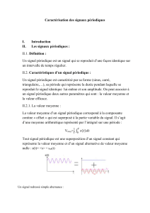 Caractérisation des signaux périodiques