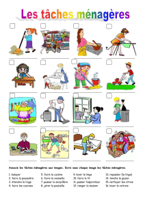 les taches ménagères 