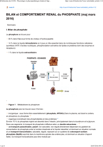  PHOSPHORENCUENpublication du cuen bilan et comportement renal du phosphate