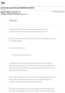 3 Erreurs &agrave; &eacute;viter pour exceller | Titouan LE POGAM