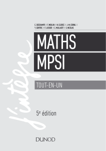 Mathématiques MPSI Tout-en-un - 4e édition by Claude Deschamps, François Moulin, André Warusfel, Nathalie Cleirec, Jack Michel Cornil, Yoann Gentric, François Lussier, 