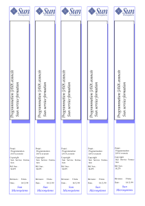 Manuel de programmation Java avanc&eacute;e - Sun Service Formation