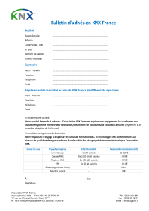 Bulletin adhesion KNX 2023