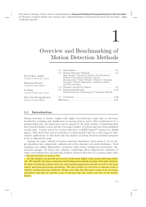 overviw and benchmarking of motion detection methods