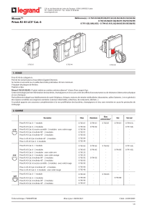 FT2 ET FT3 NOYAU RJ4 CAT 6e