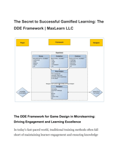 The Secret to Successful Gamified Learning  The DDE Framework   MaxLearn LLC