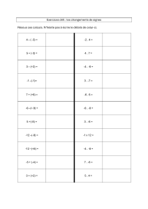 Exercices : Changements de signes en mathématiques