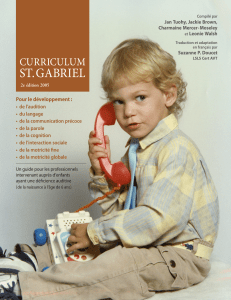 Curriculum St. Gabriel's : Déficience Auditive (0-6 ans)
