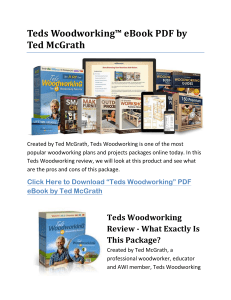 Ted's Woodworking Plans™ eBook PDF by Ted McGrath