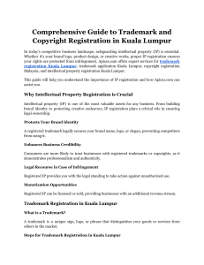 Comprehensive Guide to Trademark and Copyright Registration in Kuala Lumpur