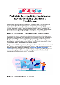 Pediatric counseling services in Arizona