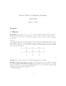 Lecture Notes on Algebraic Geometry