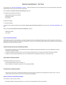 Electrical load estimation