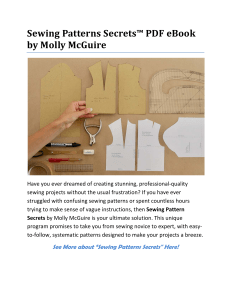 Sewing Patterns Secrets™ PDF eBook by Molly McGuire