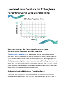 How MaxLearn Combats the Ebbinghaus Forgetting Curve with Microlearning